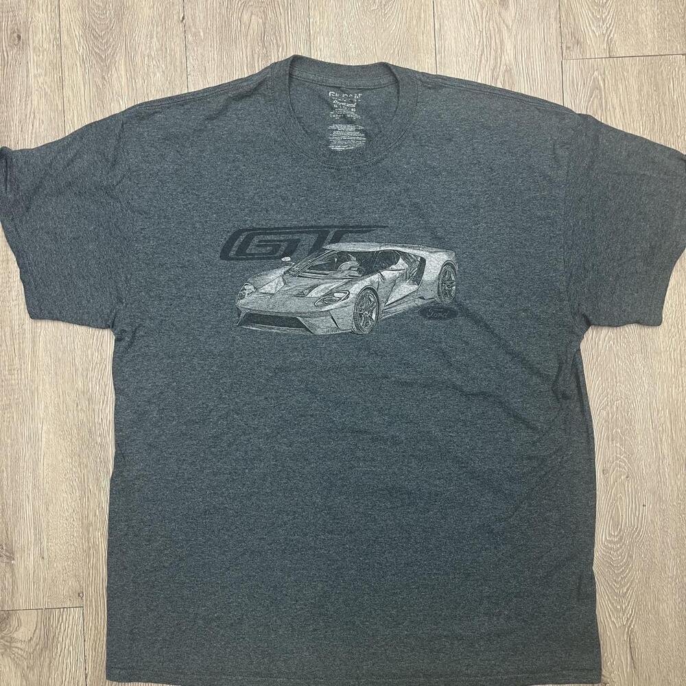 Ford GT 350 Raptor RS ST Performance Tee with white Ford GT car graphic Size XL